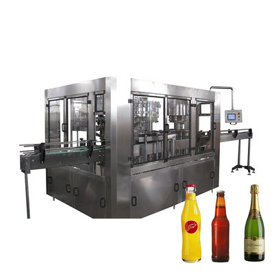 品質  Automatic 3in1 Beverage Bottle Filling Machine Water Bottle Filling Machine Glass Filling Machine For Glass Bottle Juice Production Line 工場
